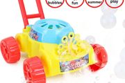 Lawn Bubble Mower - Push Along Toy Lawnmower With Bubble Machine - Battery Operated - Outdoor Toys &amp; Garden Play - Bubble Toys