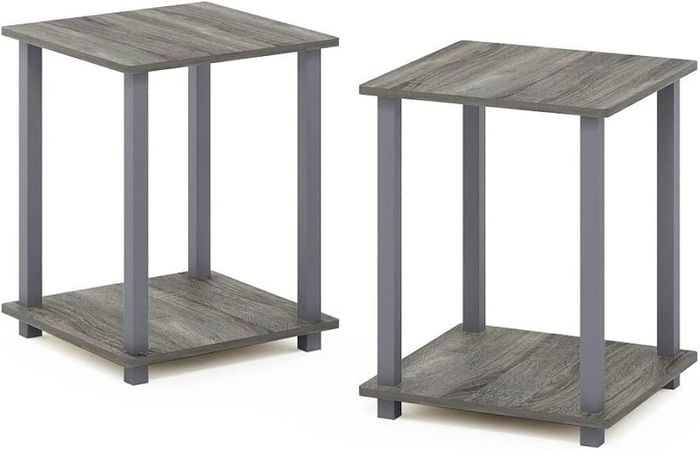 NEW SALE| Simplistic 2-Pack End Table, Side Table, Nightstand, 39.6 x 39.6 cm (2-Pack)