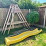 Wooden Swing Set with Slide + Swing Accessories Image 3