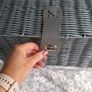Grey Wicker type Picnic or Storage Basket for wedding items Image 4
