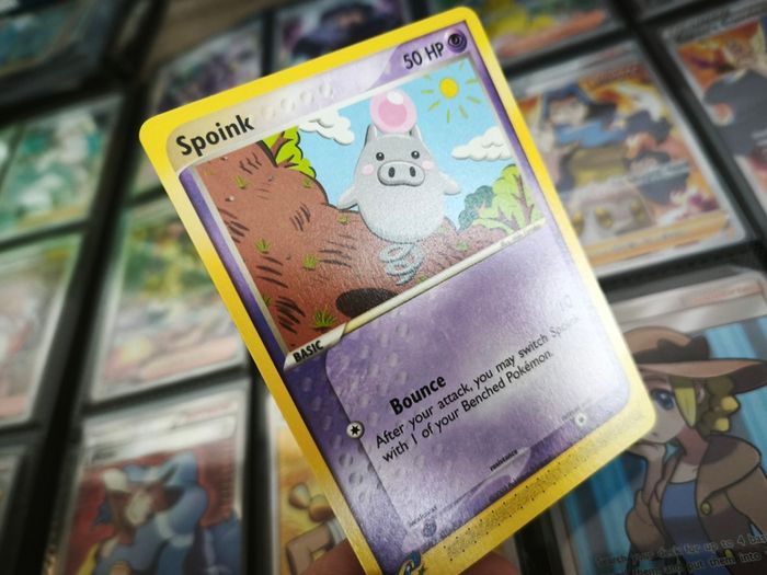 Spoink ! from Ex Dragon Set ! 2003 ! Vintage Pokemon Card !