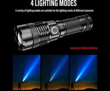 Super Bright LED Flashlight, Zoomable  Torch,