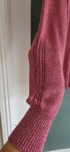 NEXT Blush Metallic Rollneck Knit Sz M (Fit 10-14UK)