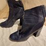 Zara Navy Boots Image 5