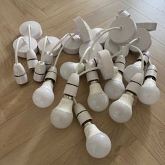 ceiling pendant set with bulbs