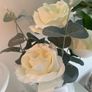 ShabbyChic Set of 2  Home Decor items ..Pillar candle could also be used on candle holder Image 2