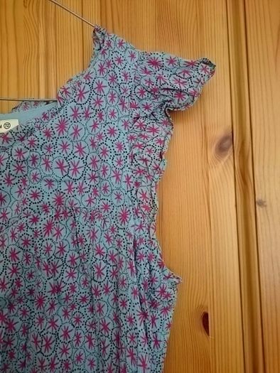 French connection blue and pink pretty dress