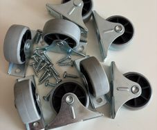 x8 Universal Divan Bed Cabinet Drawers Castor Wheels, non-swivel castors suitable for various furniture items like beds and drawers