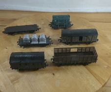 Vintage Hornby Acho Meccano HO Scale SNCF Model Railway Wagons Job Lot x6 France