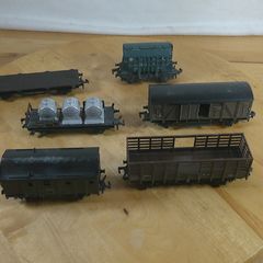 Vintage Hornby Acho Meccano HO Scale SNCF Model Railway Wagons Job Lot x6 France