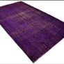 Rare Purple Overdyed Vintage Turkish Rug Image 2