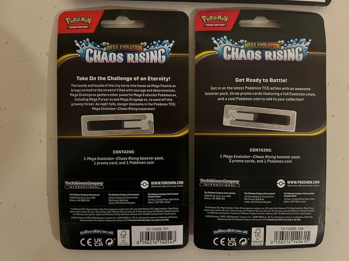 Pokemon Chaos Rising Sealed Bundle 3 sealed Packs New