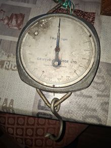 Beautiful Old Griffin & George Ltd. Analog Hanging Scale Made in Britain Postage Available