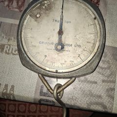 Beautiful Old Griffin & George Ltd. Analog Hanging Scale Made in Britain Postage Available
