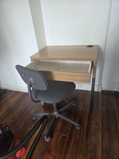 desk and chair