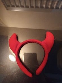 fancy dress Red devil hairband