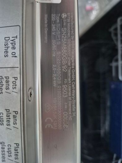 Siemens Dishwasher