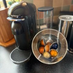 Nespresso Vertuo coffee machine & pod holder