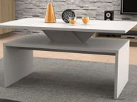 main image for ad Rectangular White Oak Coffee Table With Shelf