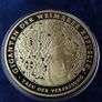 95 euro new price | 5 Reichsmark Goethe commemorative Gold & Silver plated proof XXL 130grams Image 2