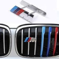 BMW M Power performance Mpower Car Front Grille Badge Emblems Stickers for BMW M M1 M3 M4 M5 M6 M7 X6 E46 E39 E90 E60 E36 F30 F10 E34 X5 E53 E30 F20 E92 E87