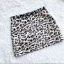 Top shop Petite shiny Metallic gold Animal print mini skirt size UK10 EU38 Perfect condition Postage included Image 3