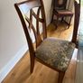 Solid Wood Dining Table with Glass Top + 6 Chairs Image 5