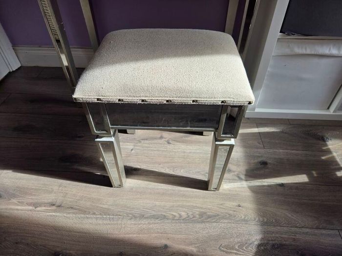 Mirrored Dressing Table and matching Stool