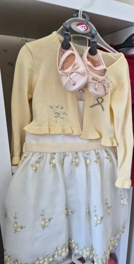 baby dress and shoes
