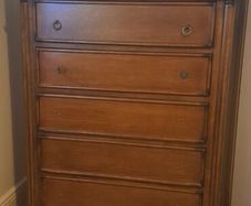 Solid Oak Tallboy Chest of Drawers  7 Drawer Unit