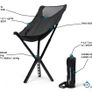 Campster - 1 black Portable Chair - Light Everywhere Chair Image 4
