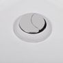 White Ceramic Toilet & Bidet Set Image 7