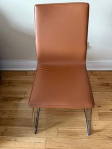 IKEA Chair 2pcs, chrome-plated/golden-brown