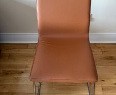 IKEA Chair 2pcs, chrome-plated/golden-brown