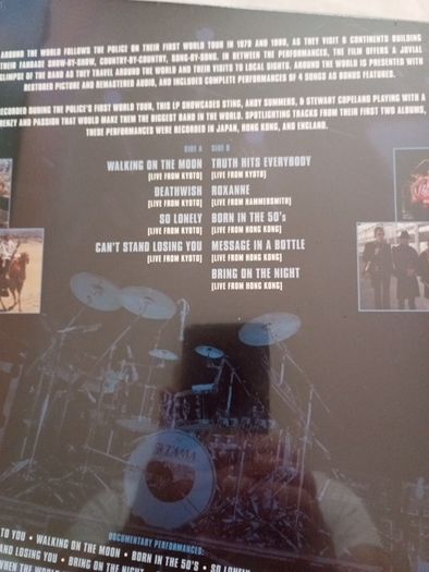 Lp The Police Round The World Limited Edition Dvd Plus Gold Lp First Time Available On Dvd Brand New