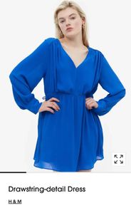 H&M Cobalt Blue dress Size M BNWT