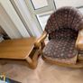 Hardwood Oak Sofa Seat + Coffee Table Image 5
