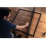 tesa Insect Stop FALT Foldable Aluminium Frame - Fly Screen with Adjustable Telescopic Frame - White - 80 cm x 80 cm to 140 cm x 140 cm Image 4