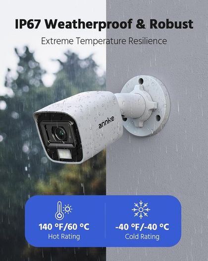 1080P Add-on CCTV Camera, Hi-Resolution Home Security Camera for Surveillance System, IP66 Weatherproof Indoor Outdoor, Long Distance Night Vision