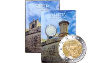 Malta 2 Euro Brilliant Uncirculated Coin 2026 - Valletta - Maltese Walled Cities