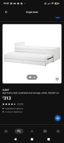 Single Bed (with pull out) IKEA