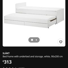 Single Bed (with pull out) IKEA