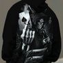Skull HD Print 3D Design Mens Hoodie Image 3