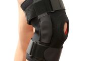 Knee Brace with Polycentric Hinges Professional Sports Safety Knee Support Black Knee Pad Guard Protector Strap