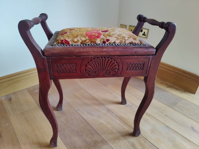 Antique Piano Chair