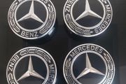 4 x Mercedes Centre Caps (Black) FREE POST