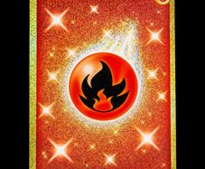 Fire Energy 284/264 Secret Full Art Gold Holo Rare SWSH Fusion Strike Pokemon Card
