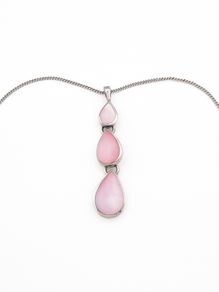 Mother Of Pearl Sterling Silver Necklace