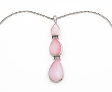 Mother Of Pearl Sterling Silver Necklace