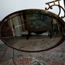 Extremely heavy brass and copper antique mirror Image 2